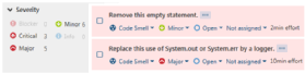 SonarQube quality report