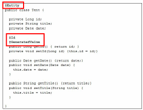 JPA annotations